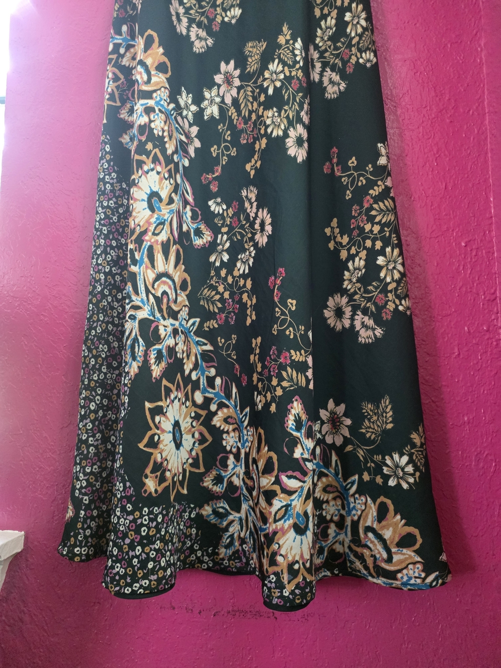 Free People Emerald Green Floral Slip Maxi Dress - Picture 14 of 14
